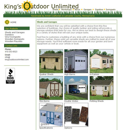King's Outdoor Unlimited Sheds and Garages